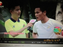 安徽合肥八中体育教师岳峰参加安徽卫视《男生女生向前冲》活动通关