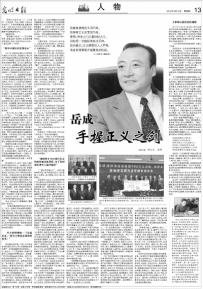 岳成：手握正义之剑